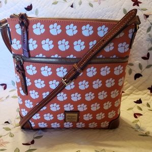 Dooney and bourke Clemson Tigers leather crossbody